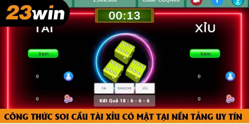 Công thức soi cầu tài xỉu có mặt tại nền tảng uy tín